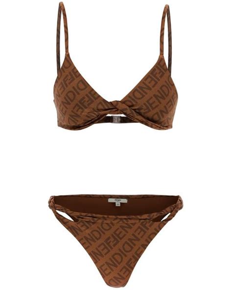 fendi plavky|fendi brown lycra swimwear.